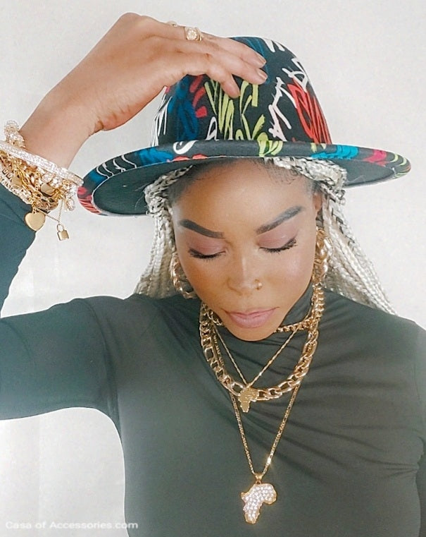 Graffiti Writing Fedora Hat