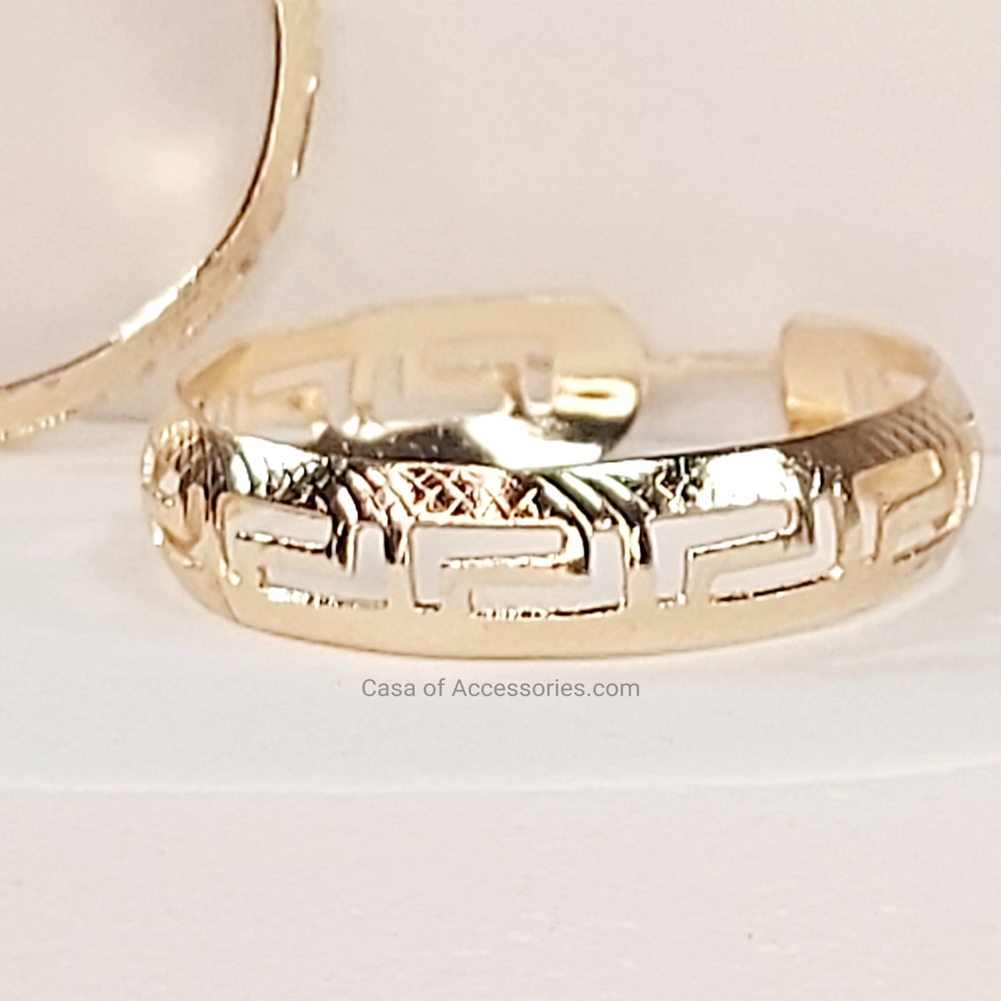 Hollow Hoop Earrings with Pattern Detail