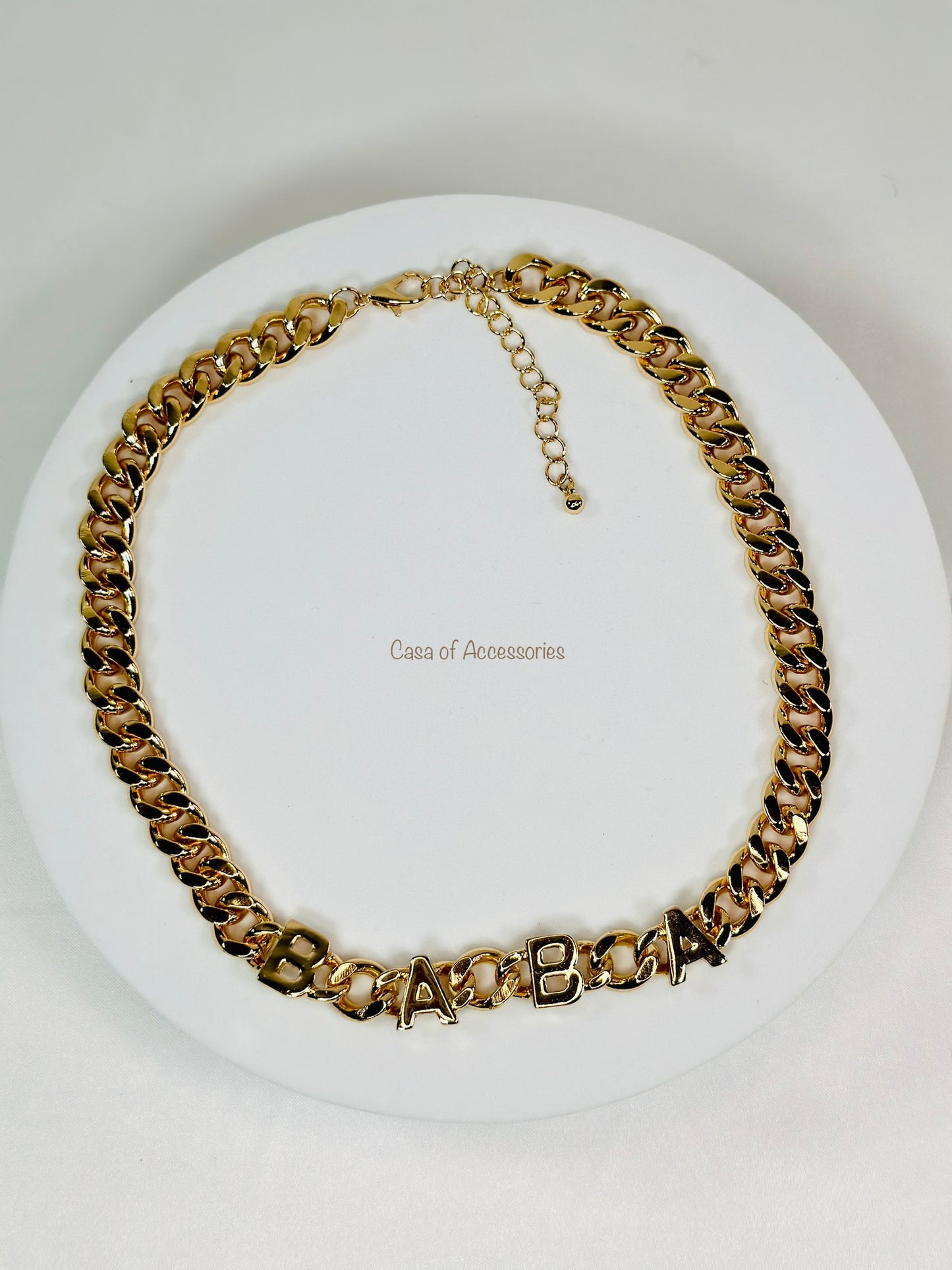 BABA Gold Chain Choker