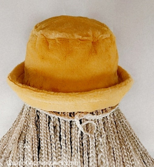 Mustard Yellow Fluffy Bucket Hat