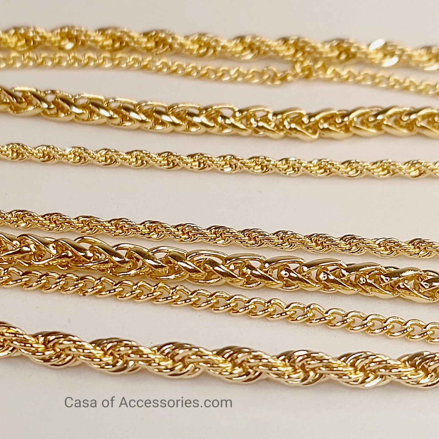 Gold Layered Rope Chain Necklace with Coin Pendant